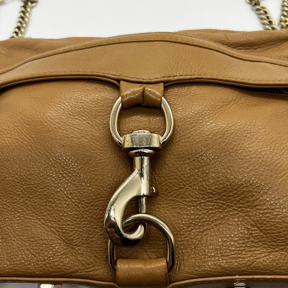 Rebecca Minkoff Tan Crossbody Bag with Sleek Design and Metal Strap - Picture 3 of 10